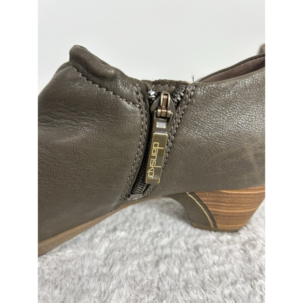 Dansko Debbie Burnished Ankle Boots, Taupe, Women's 37 EU (US 6.5-7) - Picture 8 of 15